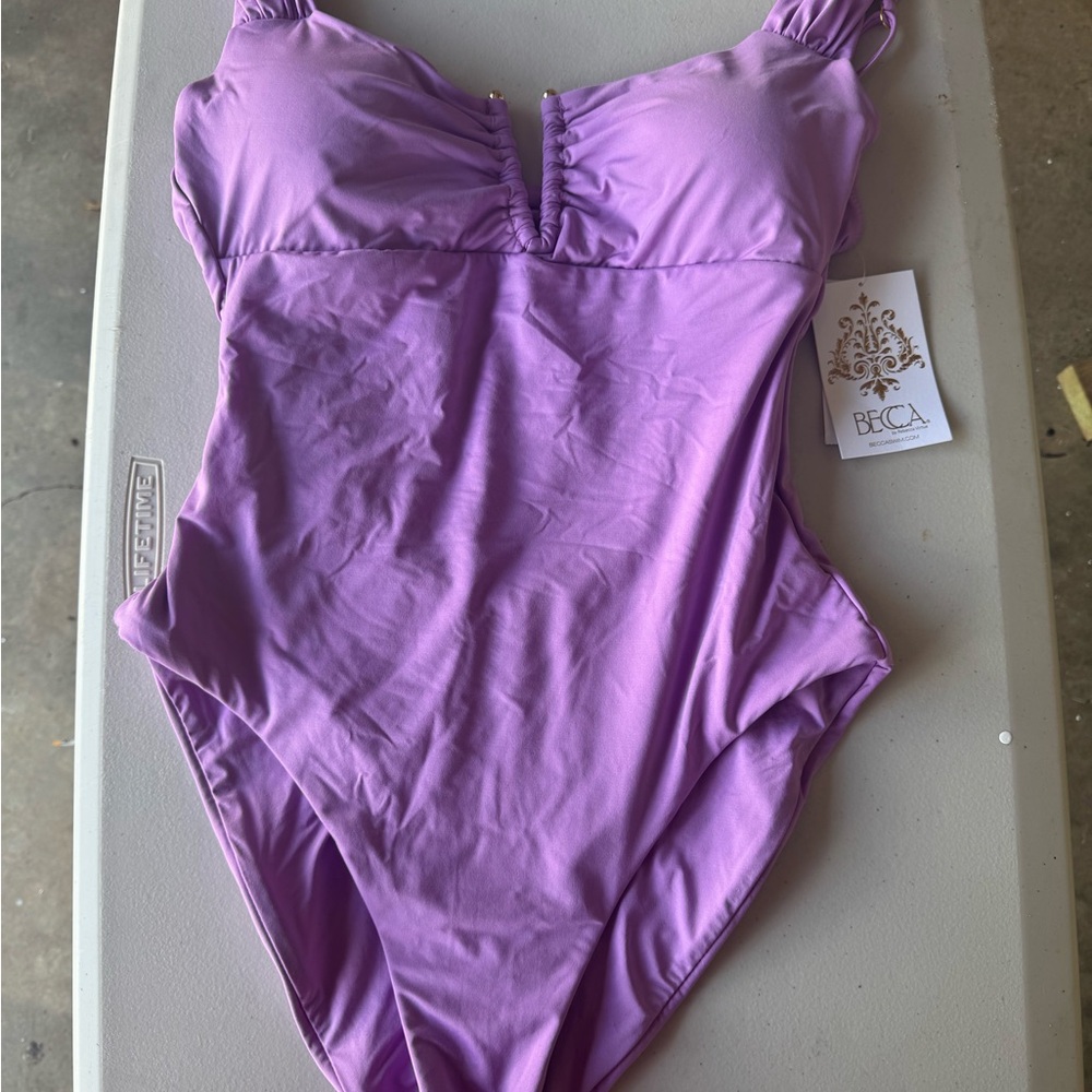 BECCA Women's One Piece Swimsuit in Lavender